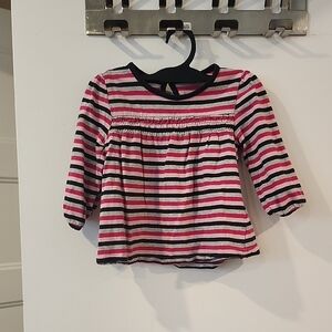 Colorful Striped Long Sleeve Kids Tee